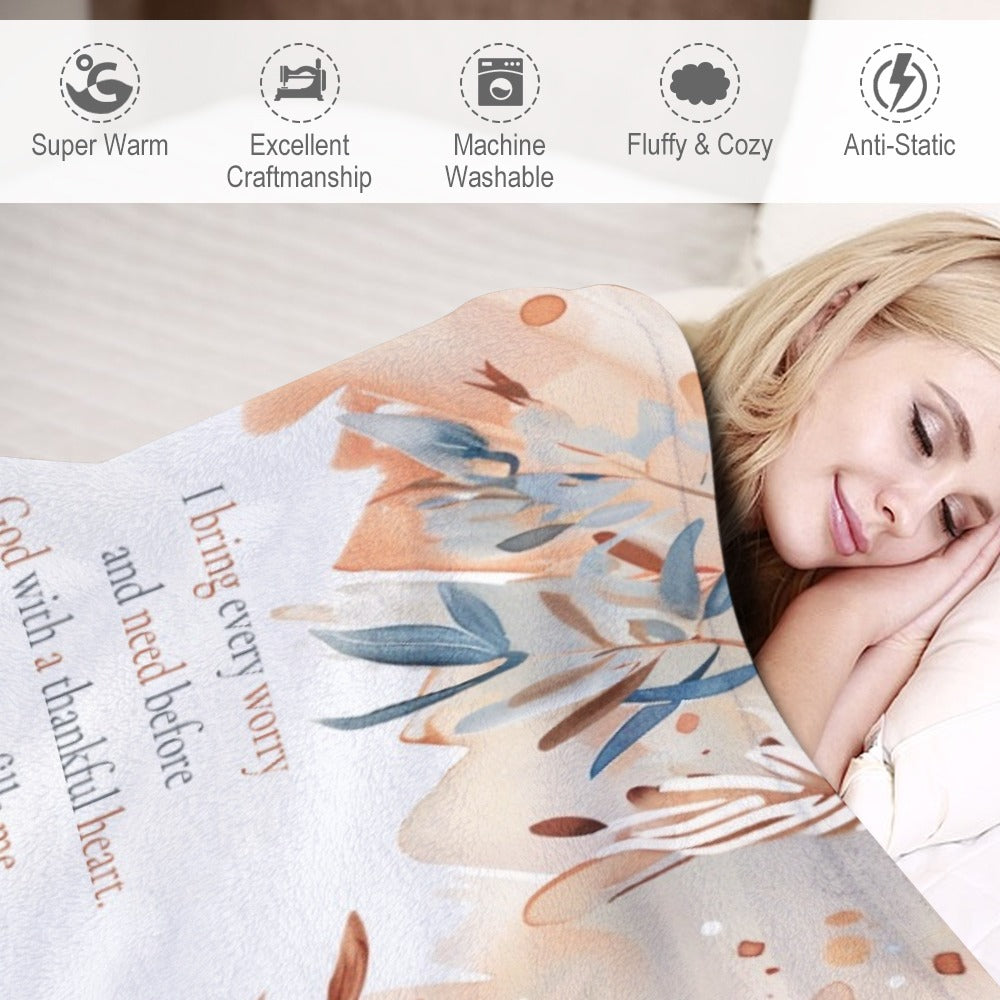 Peace Ultra-Soft Flannel Blanket Multiple Sizes