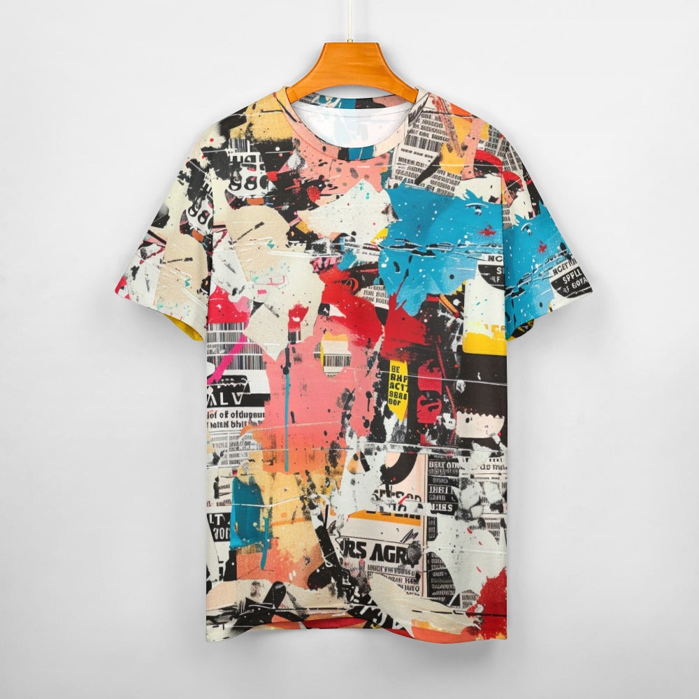 Urban Riot Collage Women's 100% Cotton T-Shirt