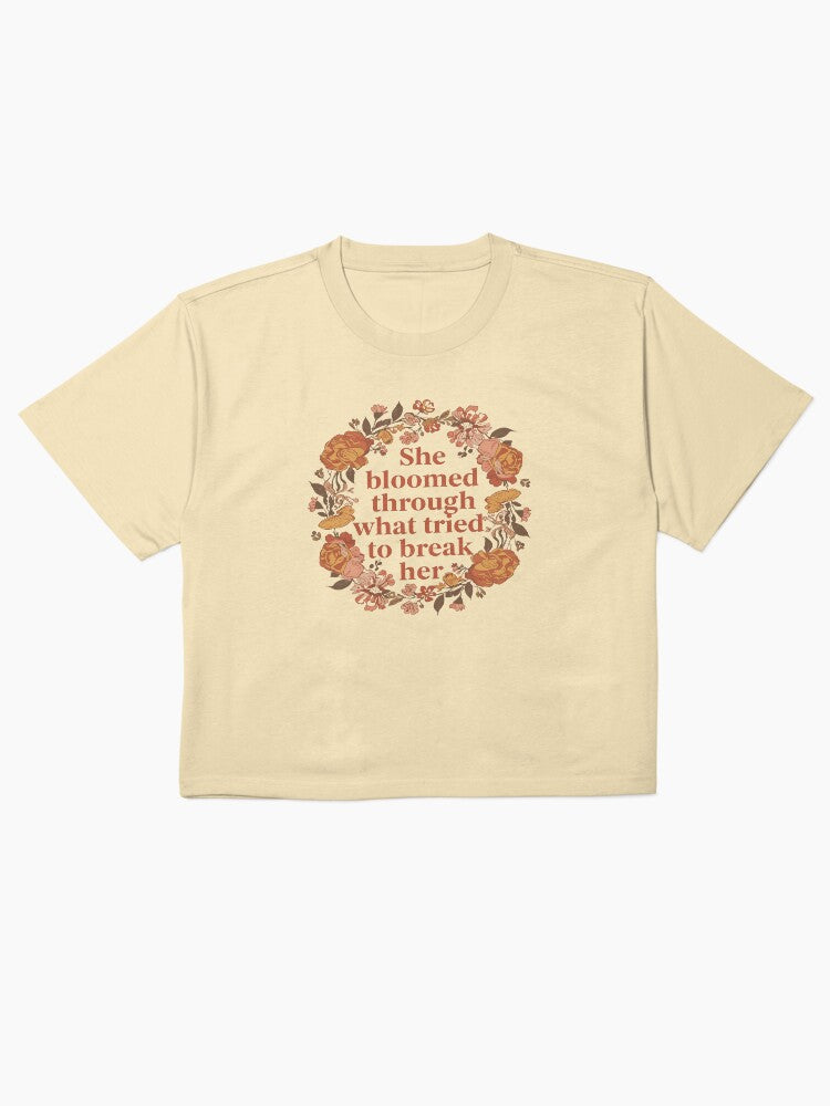 She bloomed Boxy T-Shirt