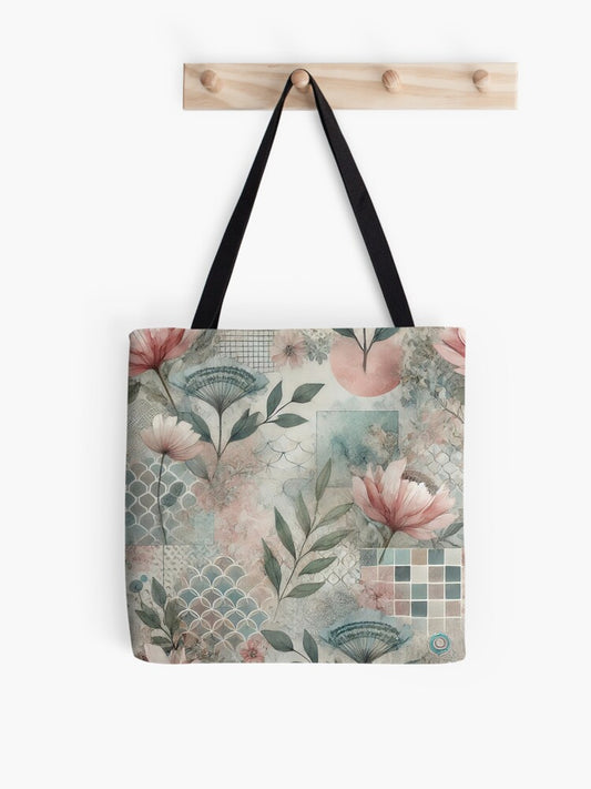 Whispers in Bloom Tote Bag – Designed by Silmoyo