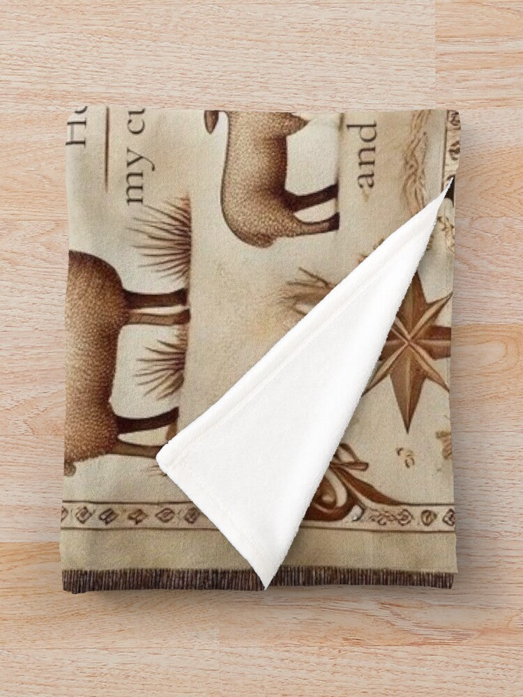 The Lord Is My Shepherd – Psalm  Throw Blanket