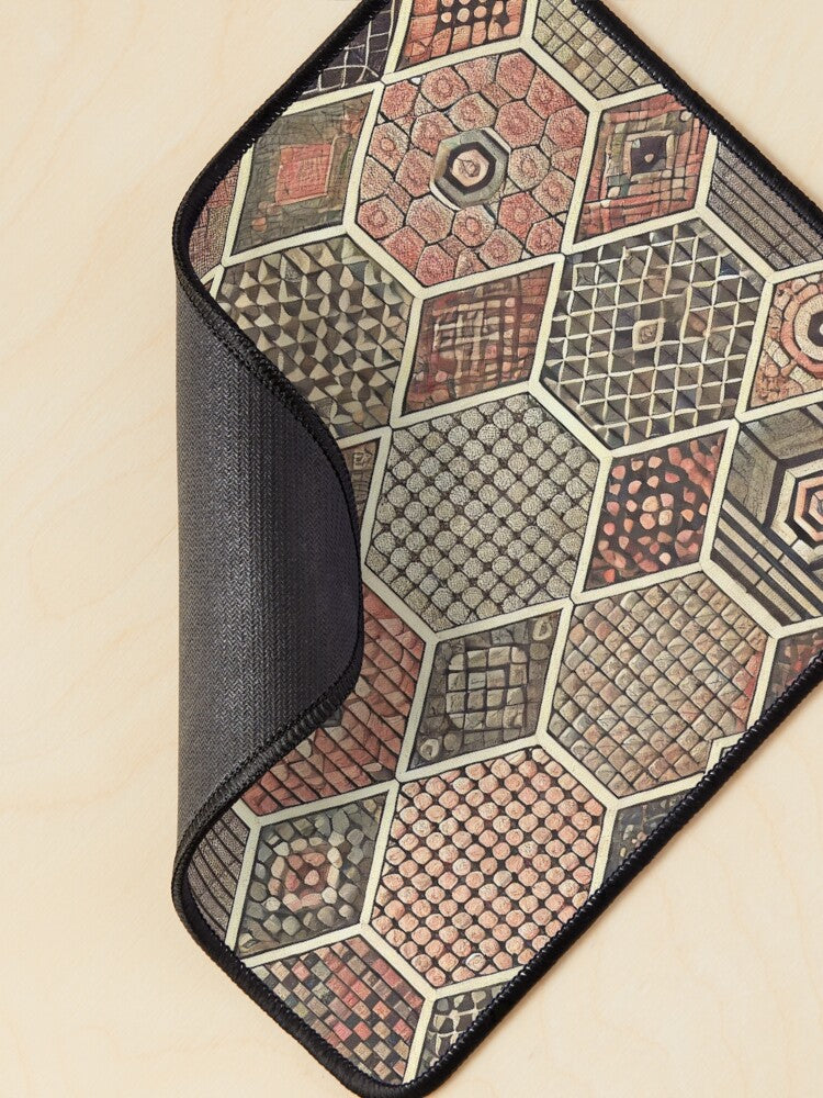 Muted Geometry Luxe Mouse Pad