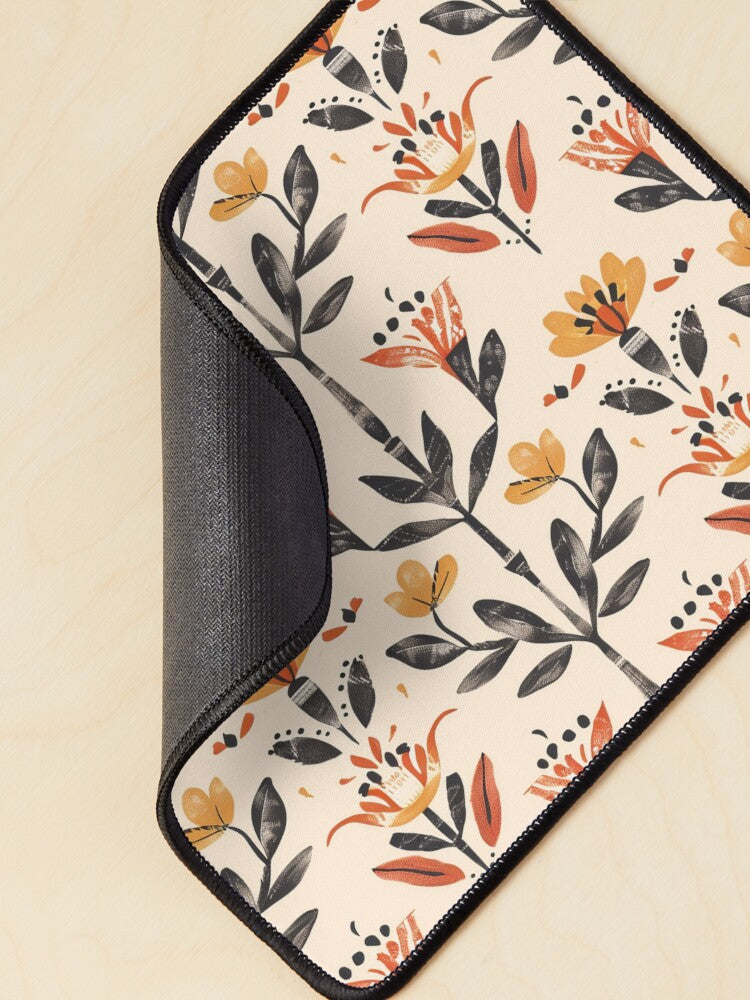 Folk Ember Bloom Mouse Pad