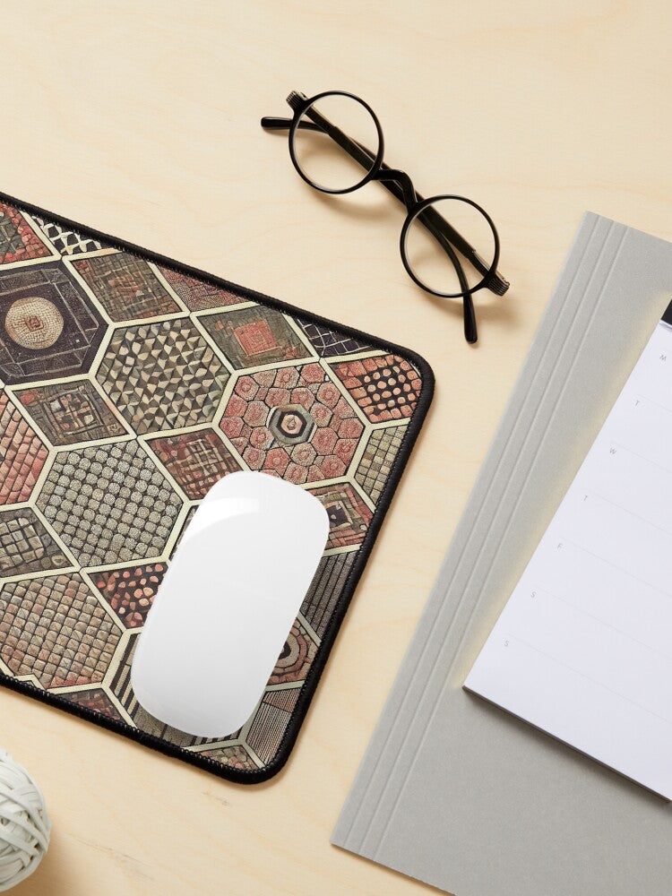 Muted Geometry Luxe Mouse Pad