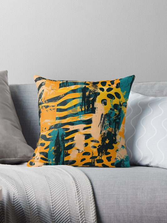 Savanna Graffiti Pillow
