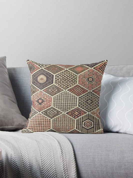 Muted Geometry Luxe Pillow
