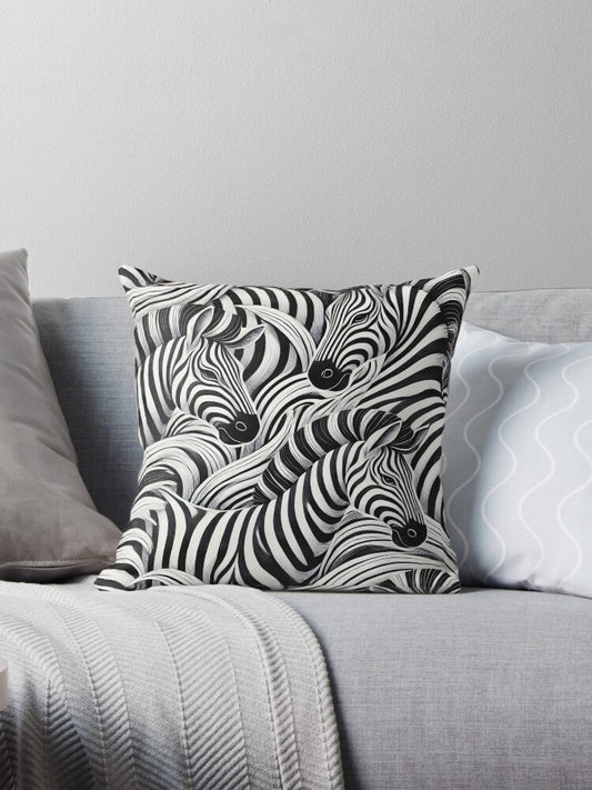 Monochrome Flow Pillow