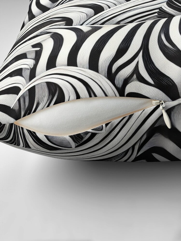 Monochrome Flow Pillow