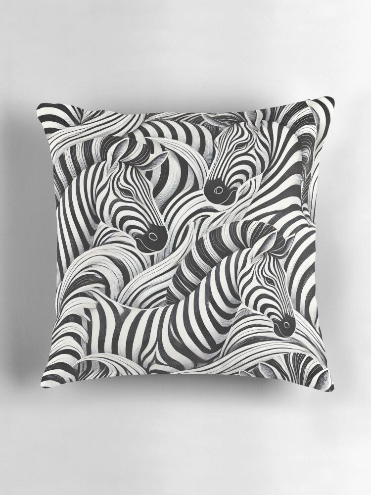 Monochrome Flow Pillow
